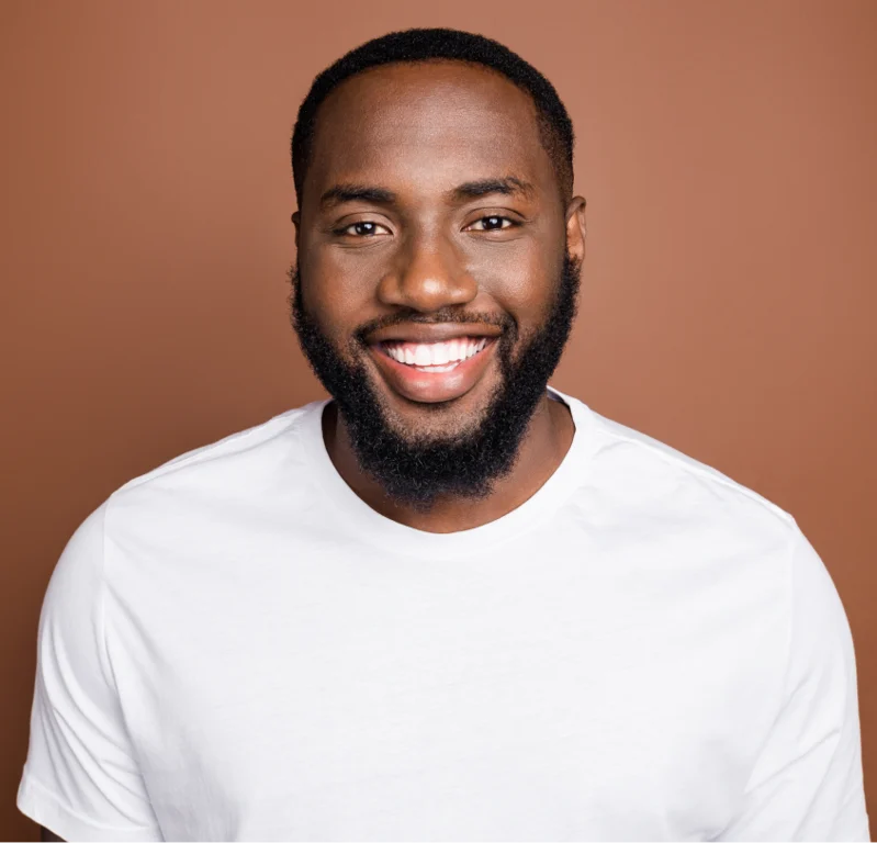man smiling